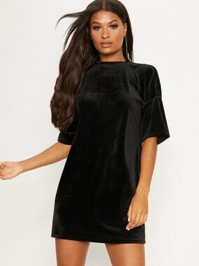 Love Riche Black Velour T-Shirt Plus Size 1X 2X or 3X